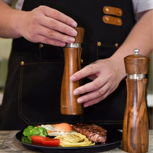 Norahaven Wooden Salt and Pepper Grinder Set