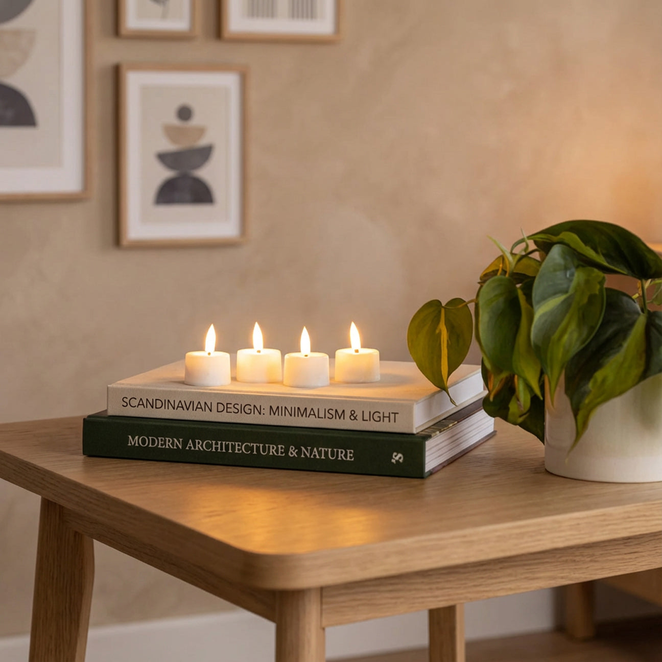 Beautiful Candles LED tealights white 4 pcs