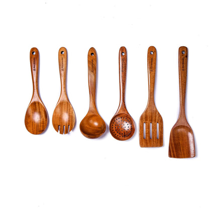 Norahaven Wooden Kitchen Utensil Set, 6-Piece - Original