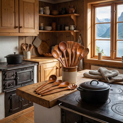 Norahaven Wooden Kitchen Utensil Gift Set (10 Pieces)