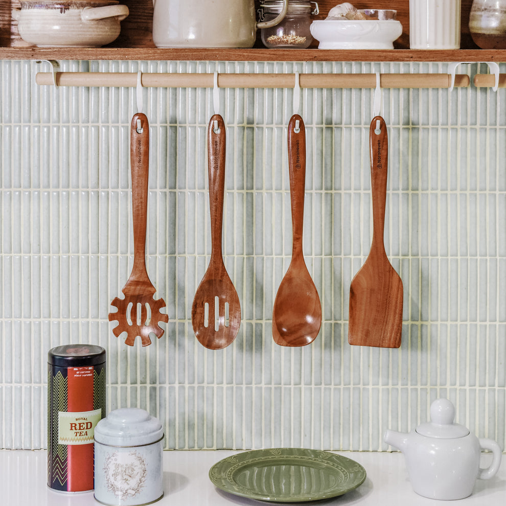 Norahaven Wooden Kitchen Utensil Set - Complete Your Kitchen Collection