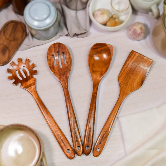 Norahaven Wooden Kitchen Utensil Set - Complete Your Kitchen Collection