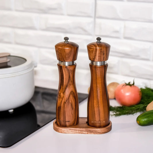Norahaven Wooden Salt and Pepper Grinder Set
