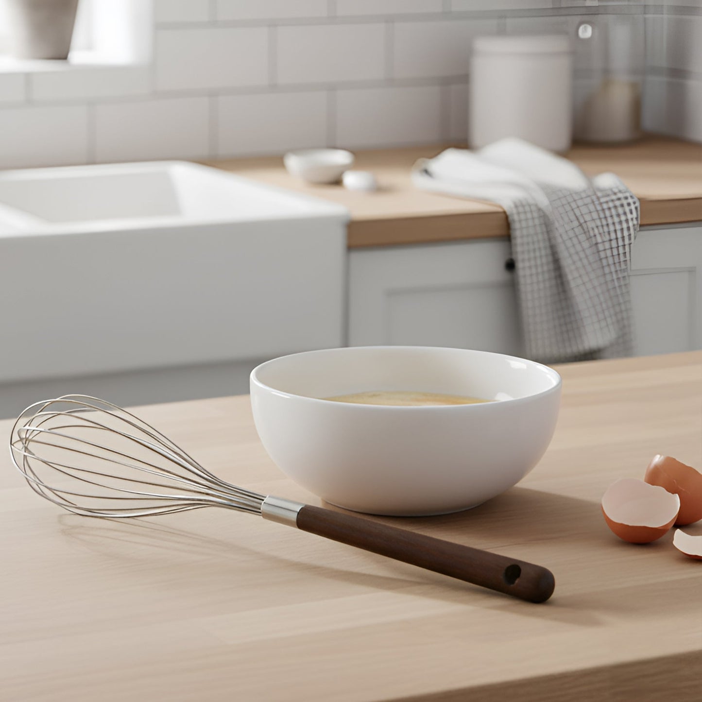 Tongs, Whisk, Scraper, Spatula Combination Set