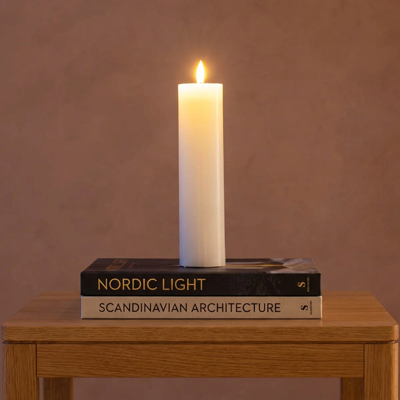 Beautiful Candles LED pillar candle white Ø 5 X 10-15-20 cm 3 pcs
