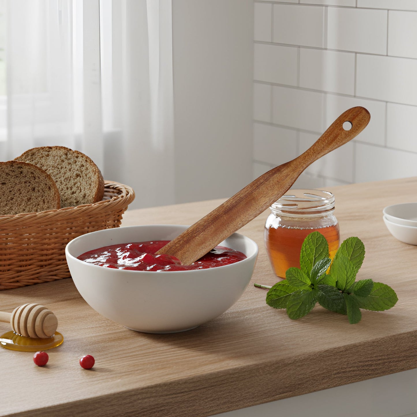 Tongs, Whisk, Scraper, Spatula Combination Set