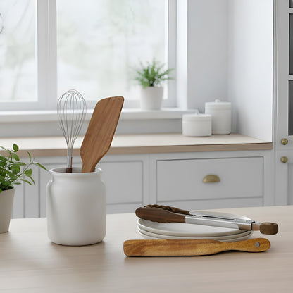 Tongs, Whisk, Scraper, Spatula Combination Set