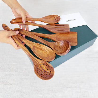 Norahaven Wooden Kitchen Utensil Set, 6-Piece - Original